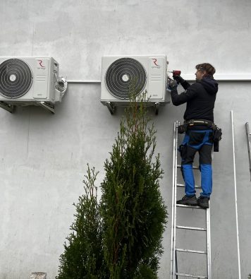 klimatyzacja dla OSP Żeliszewo , do grzania i chłodzenia